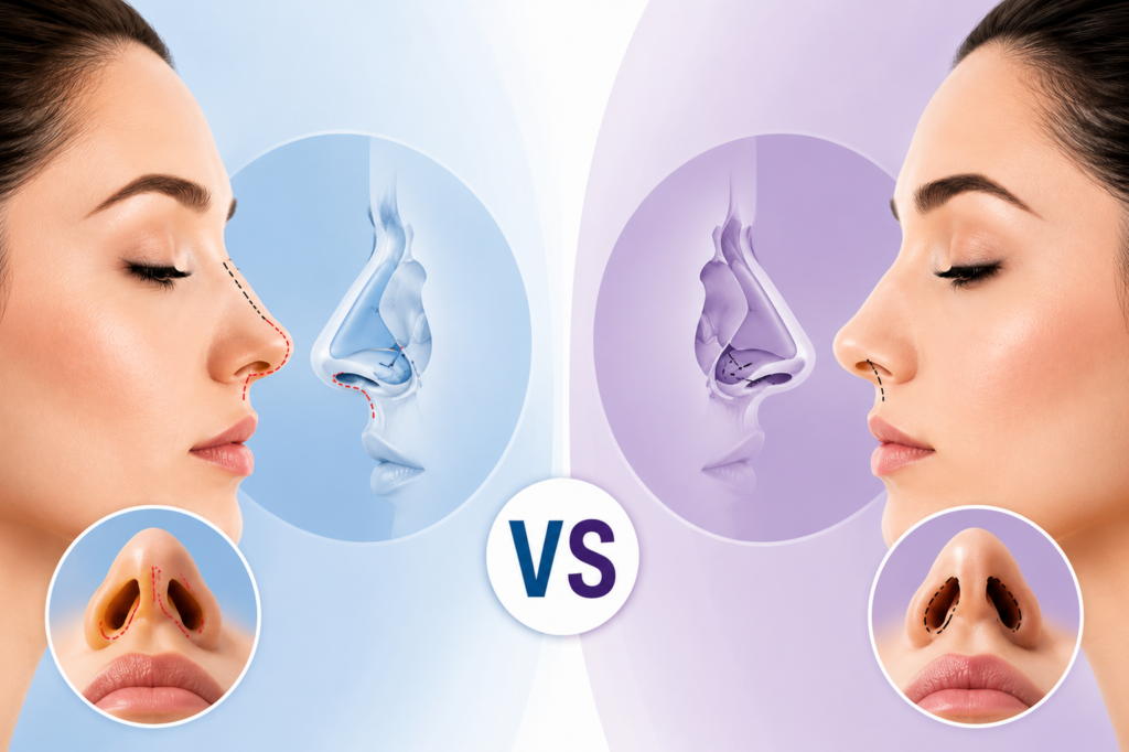 Open vs Closed Rhinoplasty